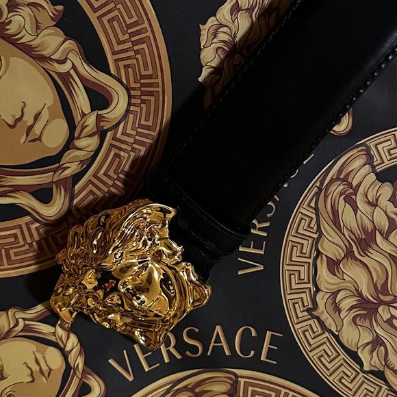 Versace Palazzo Belt Medusa Head Gold Authentic main image 4